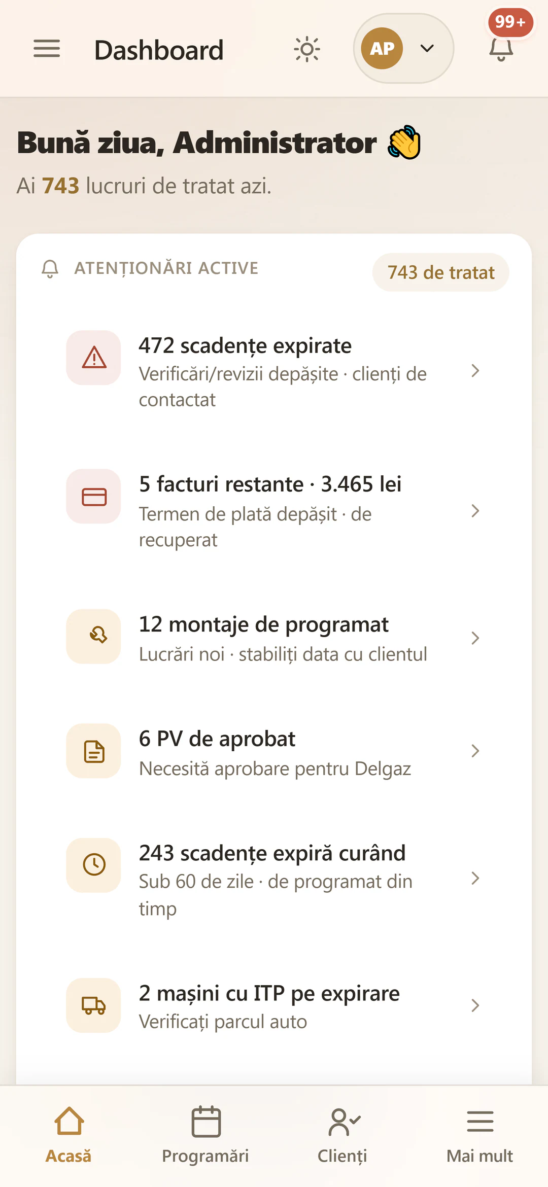 Site-ul IGN Service Platform, realizat de WebImperial, pe telefon